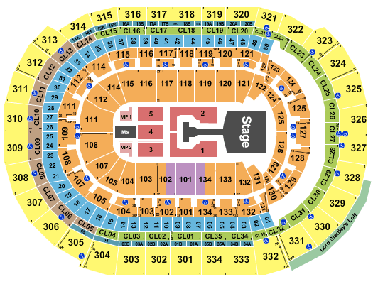 Amerant Bank Arena Jonas Brothers Seating Chart